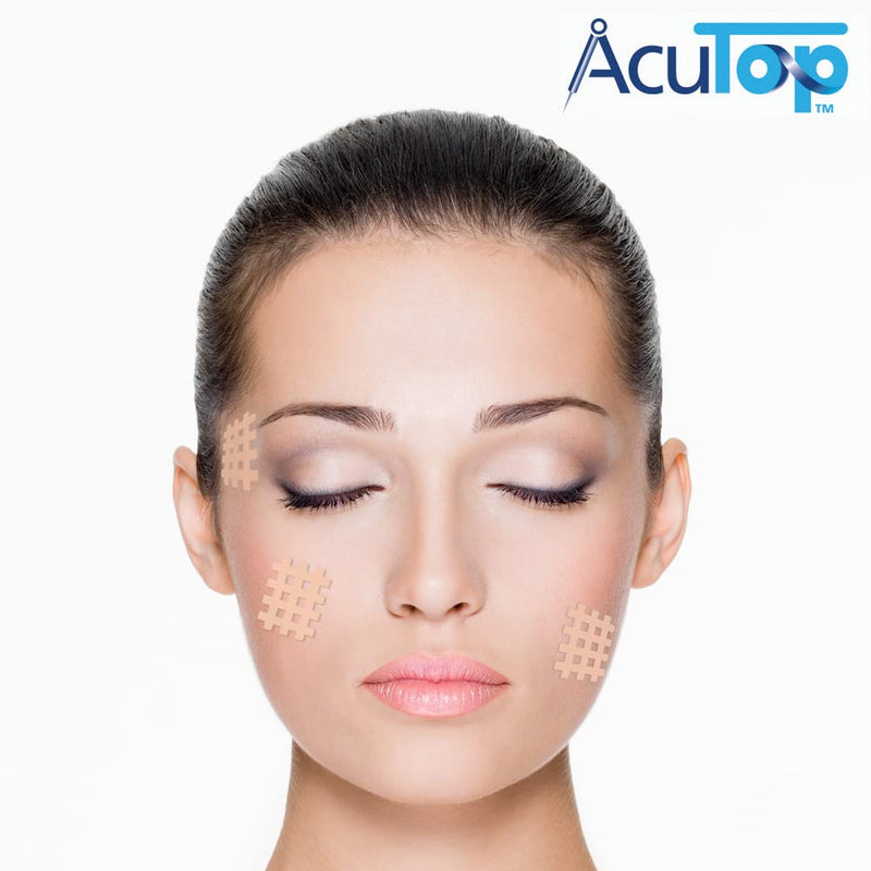 AcuTop Type B grid tape, 120 pieces, acupuncture plasters, grid plasters, beige single - NewNest Australia