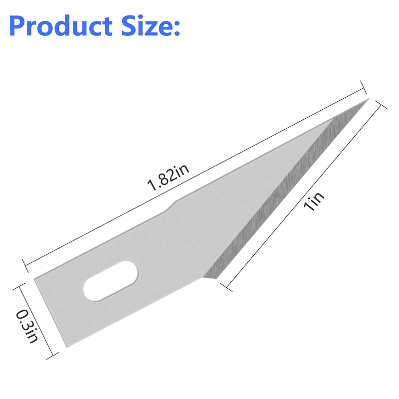 Craft Knife Blades 100 Pack #2 Knife Replacement Blades for Art and Craft Scrapbooking Supplies Cutting Caving Stencil - NewNest Australia