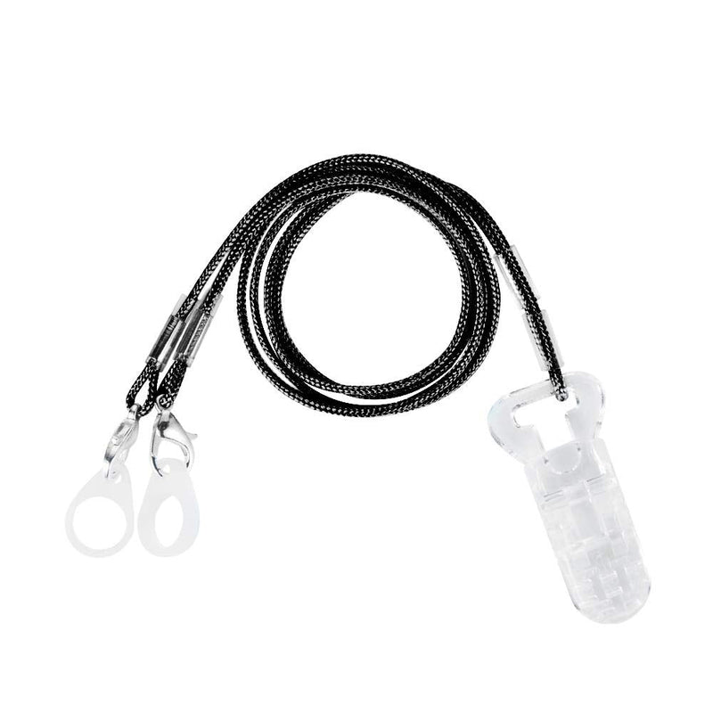 Hearing Aid Clip - Anti-Lost Lanyard Protector BTE Clip Holder for Adults Seniors (Black) Black - NewNest Australia