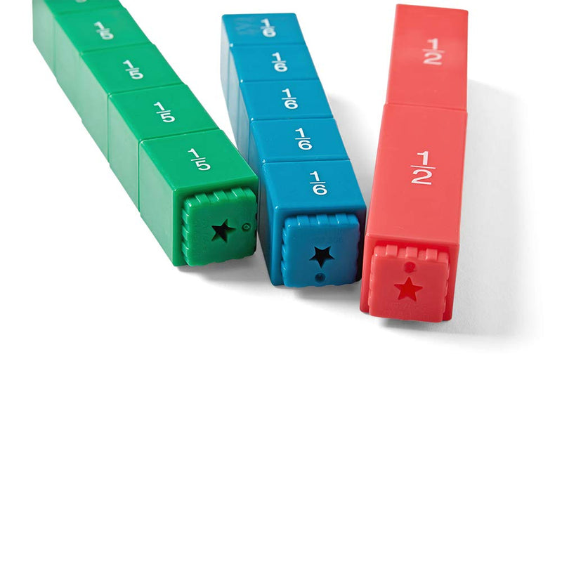 hand2mind Rainbow Fraction Tower Cubes, Montessori Math Materials, Fraction Manipulatives, Unit Fraction, Fraction Cubes, Math Manipulatives for Elementary School, Homeschool Supplies (Set of 51) - NewNest Australia