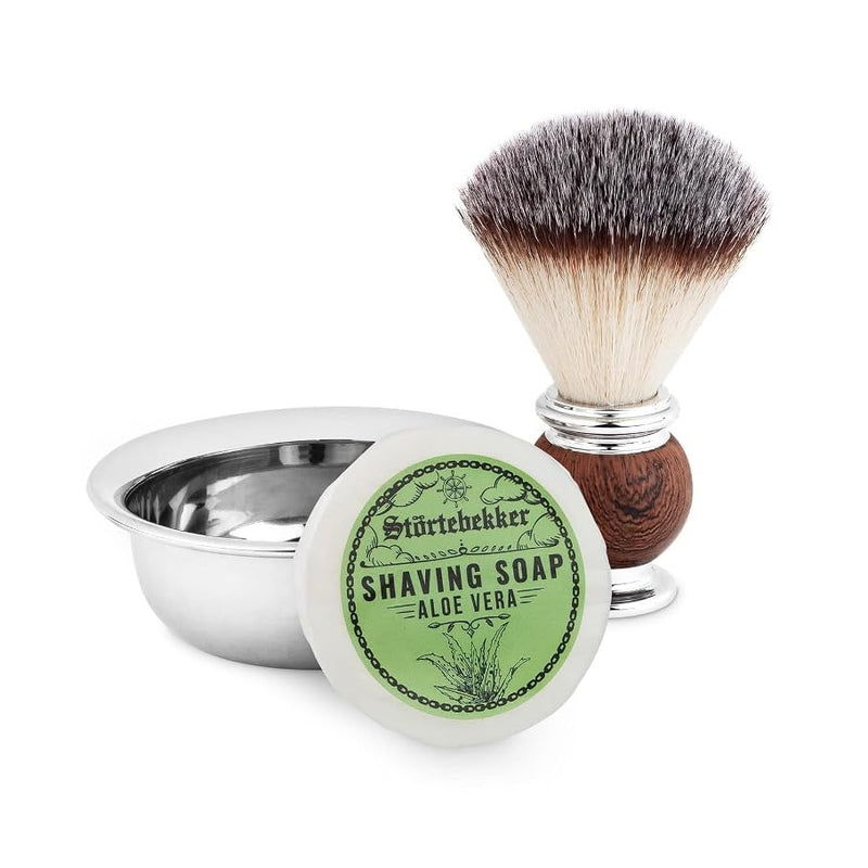 Störtebekker® Premium Shaving Soap Aloe Vera 70g - Handmade soap for rich shaving foam - Perfect for shaving with safety razors and razors - Vegan shaving soap for women and men 70 g (pack of 1) - NewNest Australia