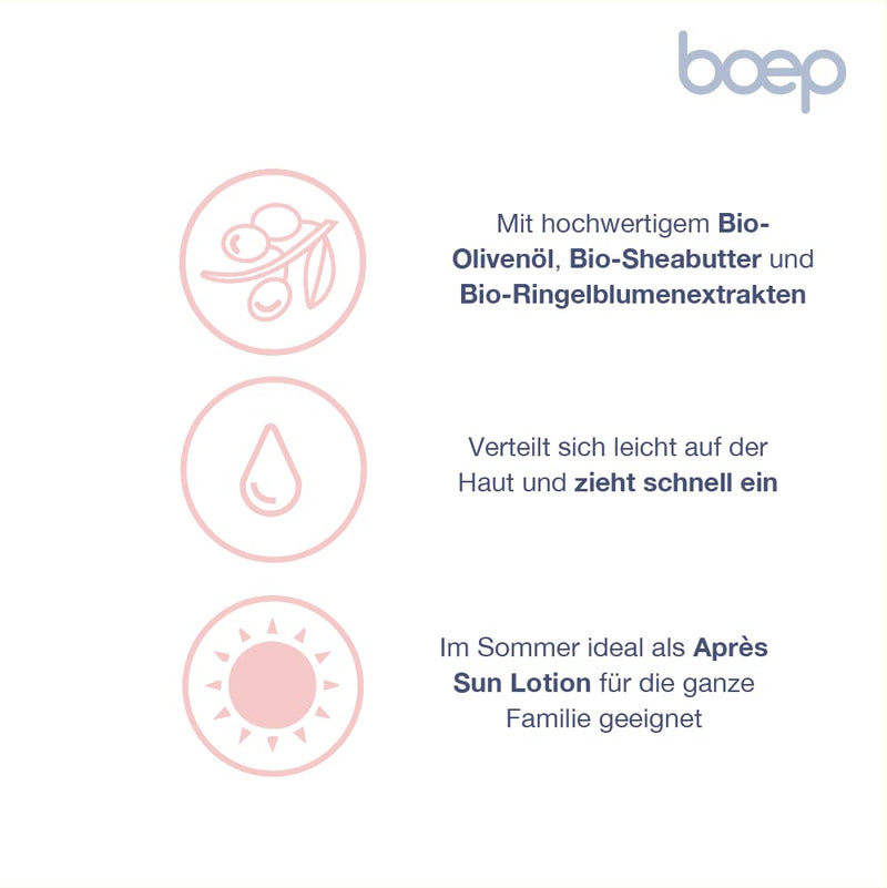 Boep Body Lotion For Babies And Children, Nourishing Lotion For Sensitive, Dry Skin With Organic Olive Oil, Vegan Natural Cosmetics, Developed By A Doctor And Mum (200 Ml) - NewNest Australia