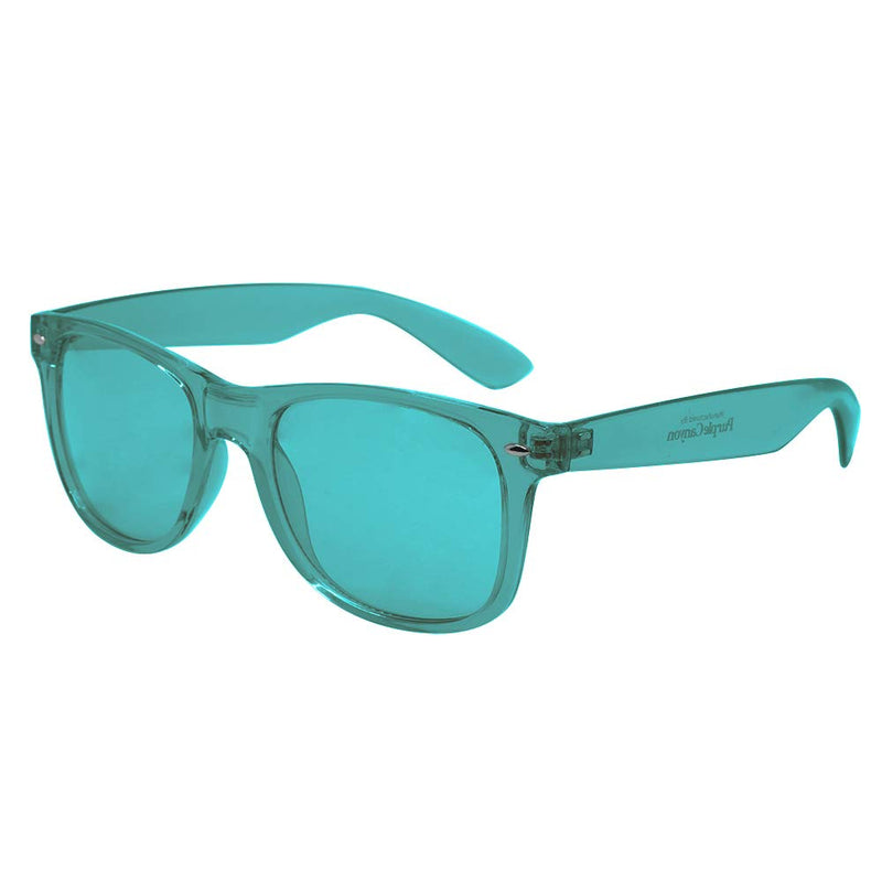 Aqua Color Therapy Mood Glasses by Purple Canyon | Light Therapy Chakra Healing Glasses Chromotherapy Aqua Colored Lenses - NewNest Australia