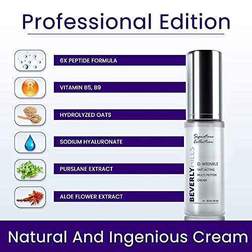 Anti Ageing D-Wrinkle Peptide Cream for Wrinkles, Skin Elasticity and Rejuvenation - NewNest Australia