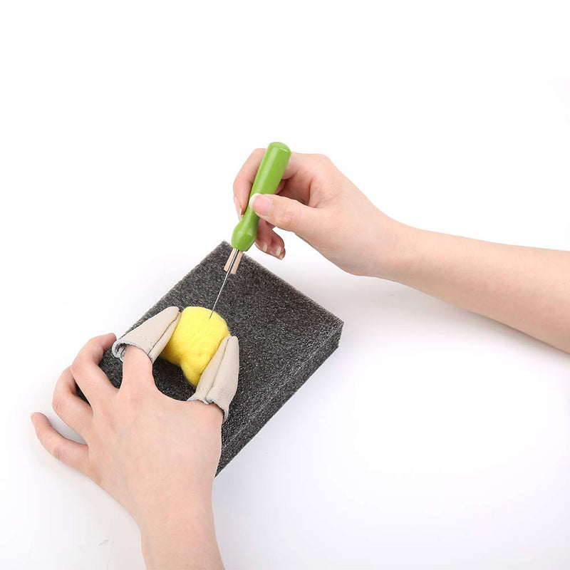 Needle Felting Tools, 38 Pcs Felting Needles - Needle Felting Supplies with 3 Sizes Felting Needles(36 Gauge, 38 Gauge, 40 Gauge), Color Wooden Handle Holder for Needle Felting - NewNest Australia