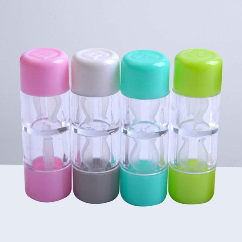 Healifty 4PCS Contact Lenses Travel Kit Contact Lens Case Box Container Holder (Pink, White, Blue and Green) - NewNest Australia