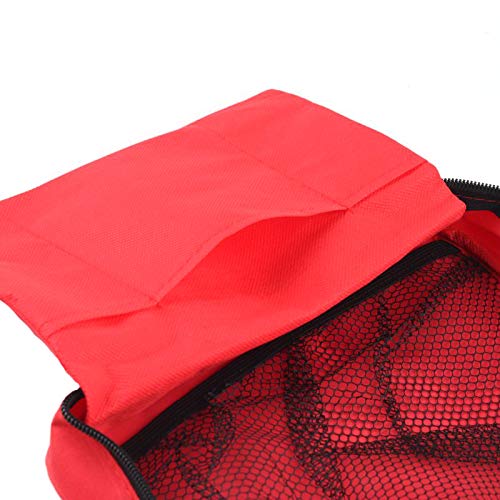 PAXLamb First Aid Bag First Aid Kit Empty Medical Storage Bag Red Trauma Bag for Emergency First Aid Kits Car Workshop Cycling Outdoors (Red 1PC) Red 1pc - NewNest Australia