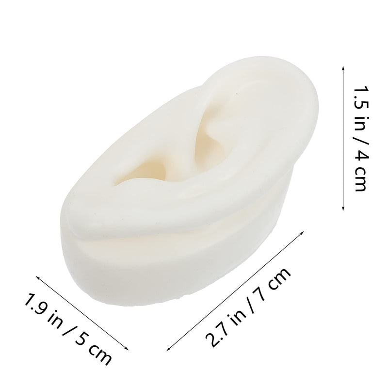 Balacoo 1 Pair Of Simulation Silicone Ear Model Earring Display Props Reusable Silicone Ear Model For Teaching Ear Picking Practice Hearing Aid Wear 7. 00 X 5. 00 X 4. 00 Cm - NewNest Australia