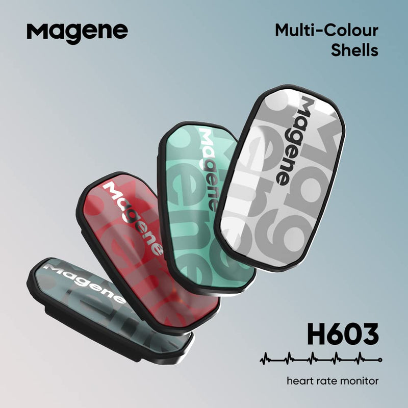 Magene H603 Chest Strap Heart Rate Monitor, ANT+ and Bluetooth Compatible with Fully Adjustable Strap, iPhone & Android Compatible Rose - NewNest Australia