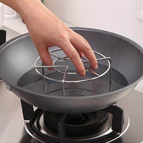 Steam Rack,Steaming Rack Stand,Steamer Basket,Heavy Duty Stainless Steel Metal Multi-Function by Meleg Otthon (5.9" Diameter X2.7 High) 5.9" Diameter X2.7"High - NewNest Australia