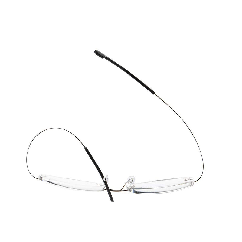 Rimless reading glasses super light titanium reading aid for men and women silver +1.50 - NewNest Australia