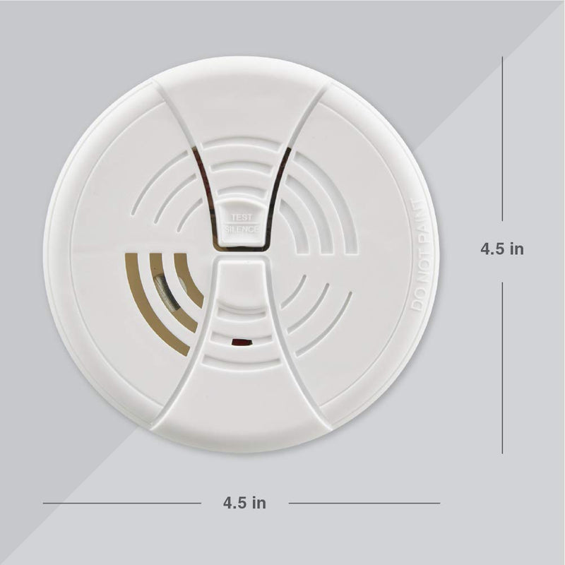 First Alert BRK FG250B Dual Ionization Smoke Alarm with 9-Volt Battery, 1", White - NewNest Australia