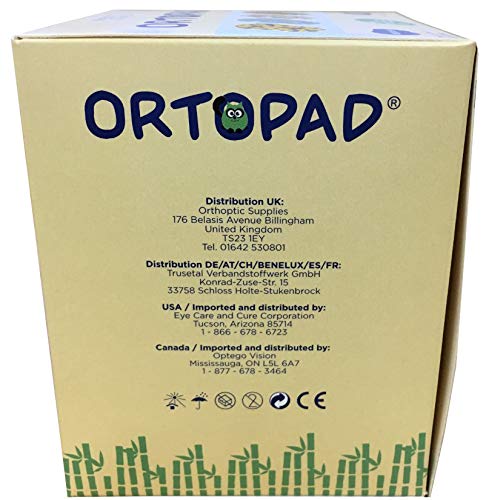 Ortopad® Soft Bamboo Boys Eye Patches, 50/Box (Medium Size, 2-4 yrs) Textured Accents 50 Count (Pack of 1) - NewNest Australia