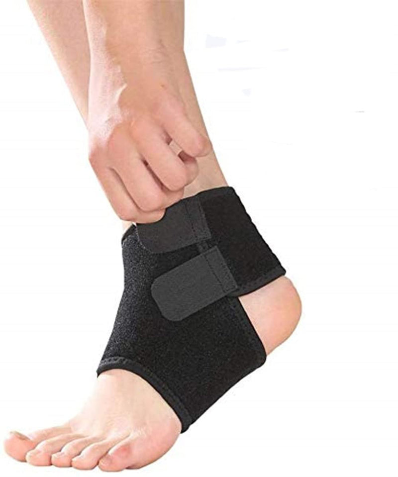 ITODA Children's Sport Ankle Support Lightweight Adjustable Ankle Guard Ankle Strap Thin Ankle Pad Breathable Ankle Guard Ankle Protector For Spains Arthritis Black S(UK 1-3) - NewNest Australia
