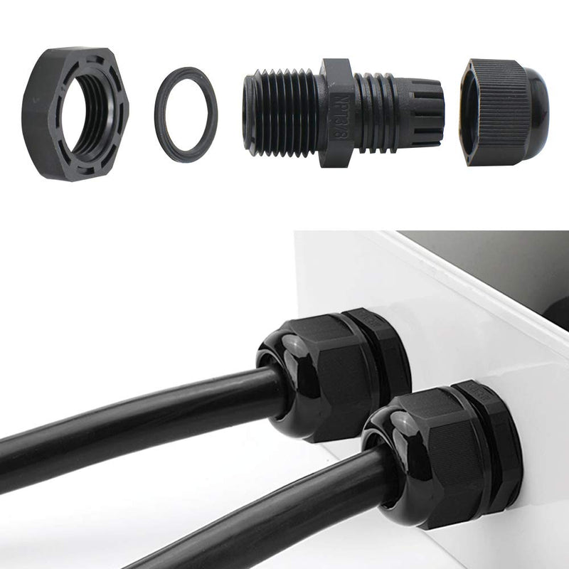 MAKERELE Outside Electrical Box Waterproof with Lock and Wall Bracket 5.9"3.9"2.8" (15010070mm) Hinged Cover Grey Plastic Clip Project ABS Plastic Case IP65 with 2 NPT 1/4” Glands 5.9"*3.9"*2.8"(15010070mm) - NewNest Australia