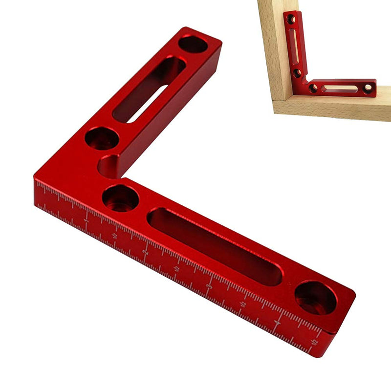 90 Degree Positioning Squares Aluminium Alloy 4.7" x 4.7"(12x12cm) Right Angle Clamps Woodworking Carpenter Tool Corner Clamping Square for Picture Frame Box Cabinets Drawers Red - NewNest Australia