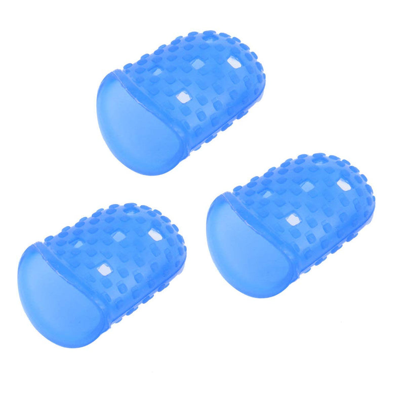 NUOBESTY Finger Tips Anti Slip Reusable Silicone Fingertip Protector Guard Pads for Money Counting Paper Sorting Sewing Crafting Guitar Playing 3pcs S - NewNest Australia