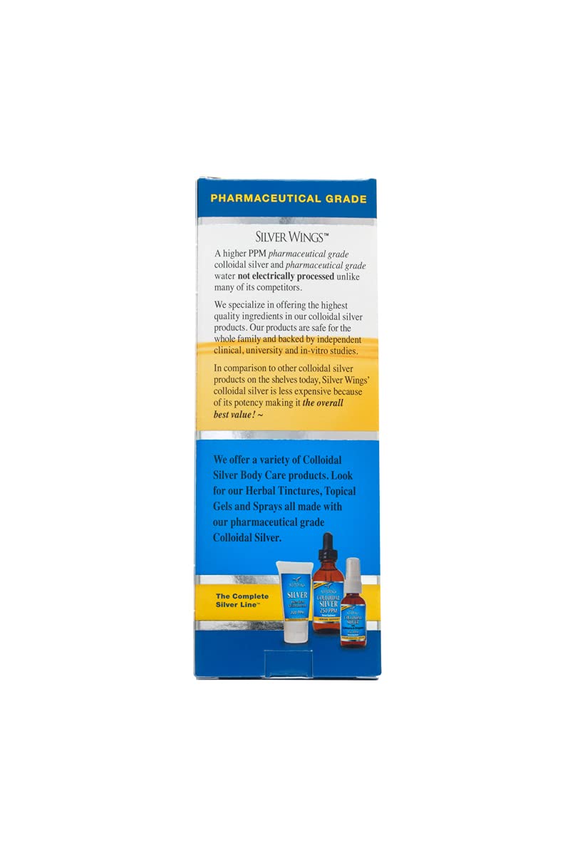 Natural Path Silver Wings Dietary Mineral Supplement, Colloidal Silver, 500 PPM, 4 fl. oz. / 120 ml - NewNest Australia