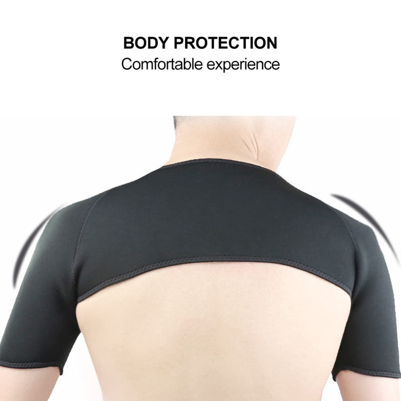 Double Shoulder Support, Breathable Shoulder Support, Compression Shoulder Brace, Winter, Warm Shoulder Pad For Shoulder Joint Dislocation, Sprains, (M (Width Of The Shoulders 40-45 Cm) - NewNest Australia