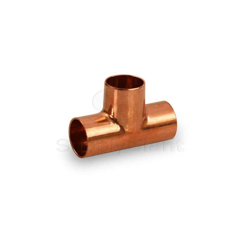 Supply Giant DDUF0014-5 Tee Copper Fittings With Sweat Ends, 1/4 - NewNest Australia