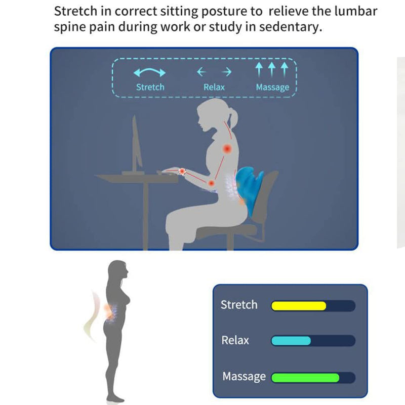 REARAND® 3 in 1 Neck Cloud,Neck Stretcher, Back Stretcher for Neck, Should or Back Pain Relief,Neck bulging,Cervical Spine Alignment,TMJ Chiropractic Pillow,Posture Corrector, REARAND Stretcher Blue - NewNest Australia