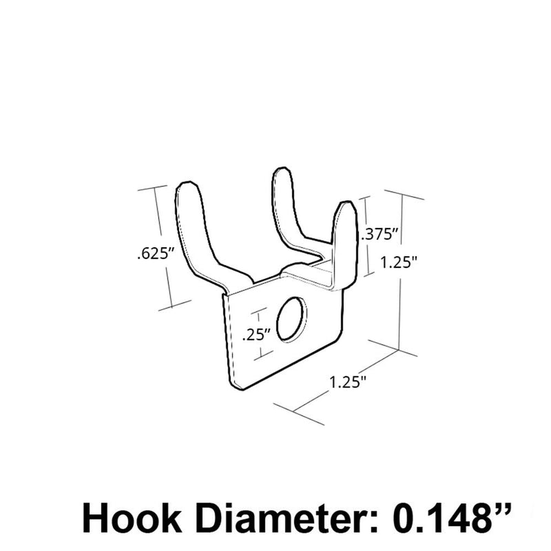 NewNest Australia - Azar 700017 Metal Prong Hook, 20-Piece Set 