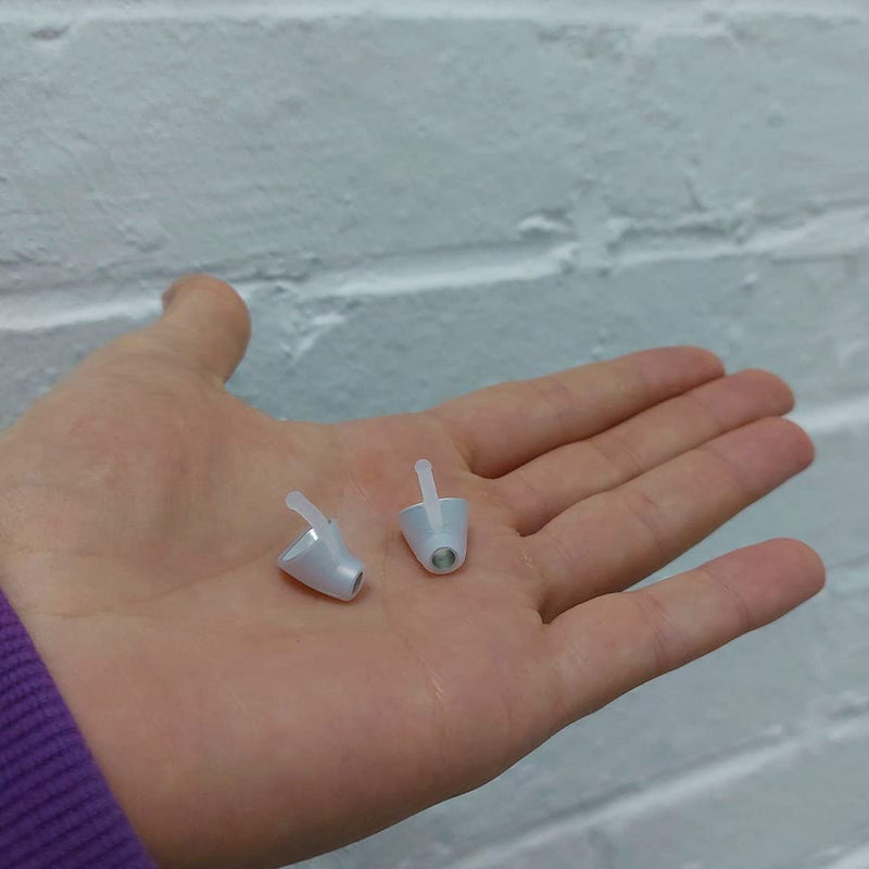 Flare Calmer Pro - Small Ear Plugs Alternative - Reduce Annoying Noise Without Blocking Noise - Premium Version - Soft Reusable Silicone With Aluminum Core - Ice - NewNest Australia
