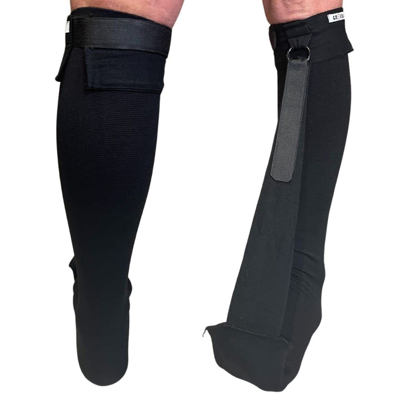 gr8ful® Plantar Fasciitis Night Sock Brace | Dorsal Splint Compression Socks for Achilles Tendonitis & Plantar Fasciitis Treatment | Provides a gentle stretch overnight | Lightweight | Black (s/m) S - NewNest Australia