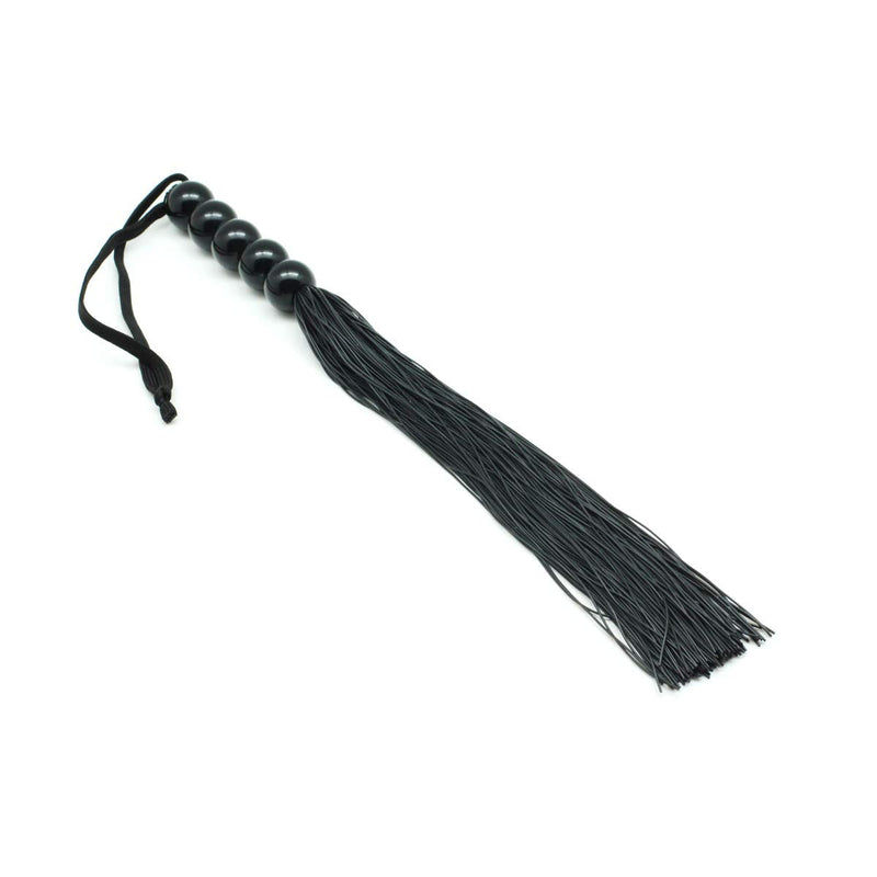 Rubber Sex Flogger Whip - SMspade Beginners Super Soft 15 Inch Flogger Whip for Sex Adult (Black) Black - NewNest Australia