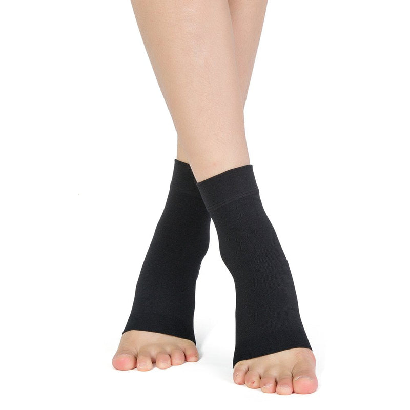 TOFLY® Plantar Fasciitis Socks for Women Men, Truly 20-30mmHg Compression Socks for Arch & Ankle Support, Foot Care Compression Sleeves for Injury Recovery, Eases Swelling, Pain Relief, 1 Pair S Black - NewNest Australia