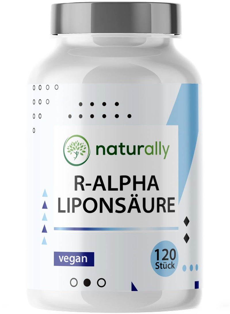 naturally R Alpha lipoic acid capsules [for 4 months] 120 pieces 300 mg R Alpha lipoic acid high dosage - Made in Germany, vegan, alpha gbc, nac - NewNest Australia