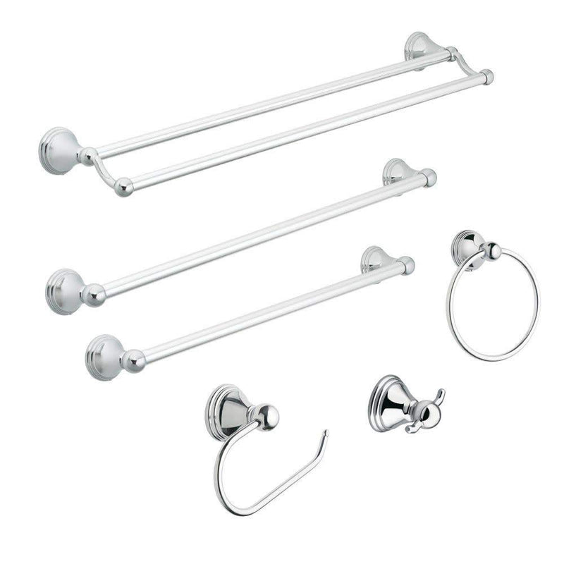 Moen DN8418CH Preston Collection 18-Inch Single Bathroom Towel Bar, Chrome 18 Inch - NewNest Australia