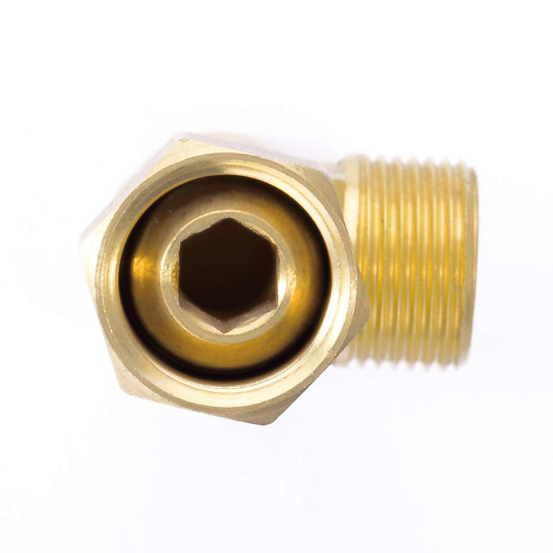 Litorange Lead Free 4 PCS Brass Angle Stop Add-A-Tee Valve 3/8" Female by 3/8 Inch by 1/4-Inch Male T Extender Water Compression Easy Connect Tee (Pack of 4) 3/8 x 1/4 Add-A-Tee 4PCS - NewNest Australia