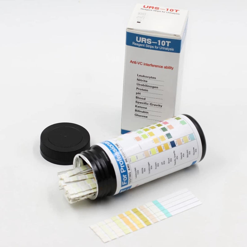 BODYA 100 Strips URS-10T Urinalysis Reagent Strips 10 Parameters Urine Test Strip for Leukocytes, Nitrites, Glucose, pH, Protein, Ketones, Specific Gravity, Blood, Bilirubin, Urobilinogen - NewNest Australia