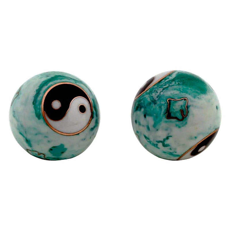 Chinese Health Balls with Chimes and Yin Yang (Balance) Symbol. Health Balls Stimulate Acupressure Points. Balls Come in a Traditional Chinese Presentation Box. - NewNest Australia