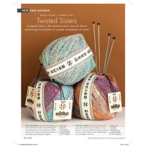 Noro Knitting Magazine 18, Spring-Summer 2021, 30 Patterns - NewNest Australia