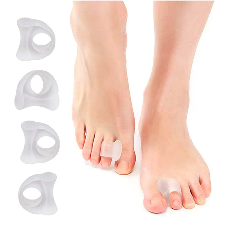Gel Toe Separator, Small Toe Separator & Protector, 4 Pieces, New Material, Small Toe Valgus Corrector, For Overlapping Toes, Relief Small Toe Pressure And Pain. - NewNest Australia