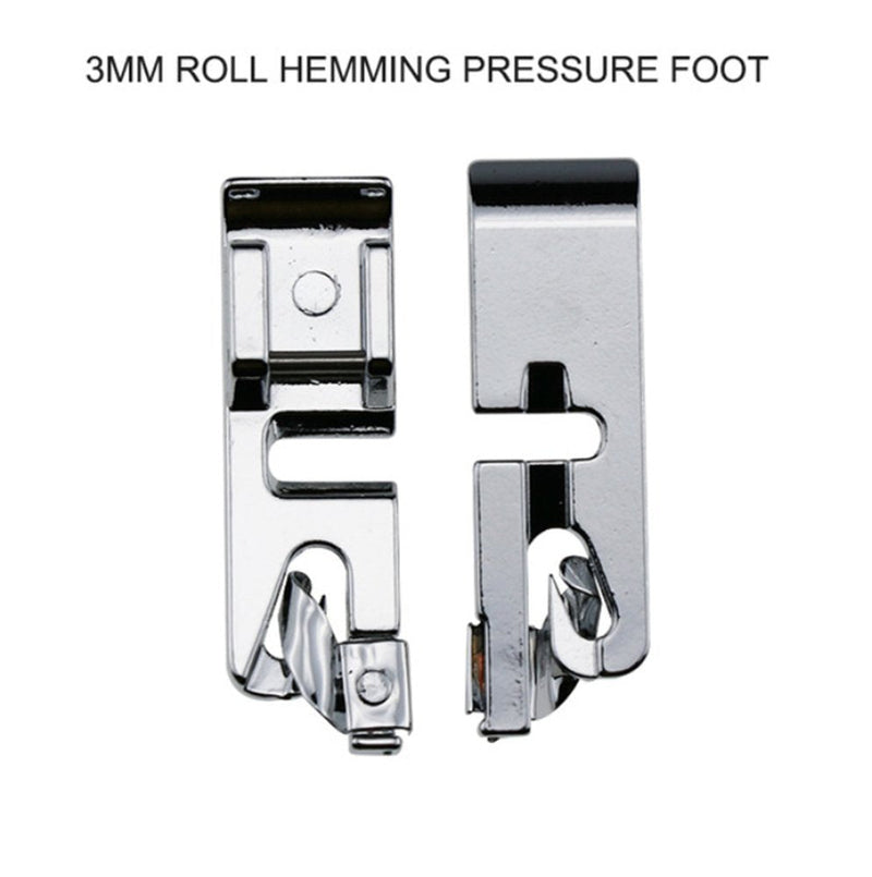 Narrow Rolled Hem Foot 3 mm, 4 mm, 6 mm Fits All Low Shank Snap-On Singer, Brother, Babylock, Euro-Pro, Janome, Kenmore, White, Juki, New Home - NewNest Australia