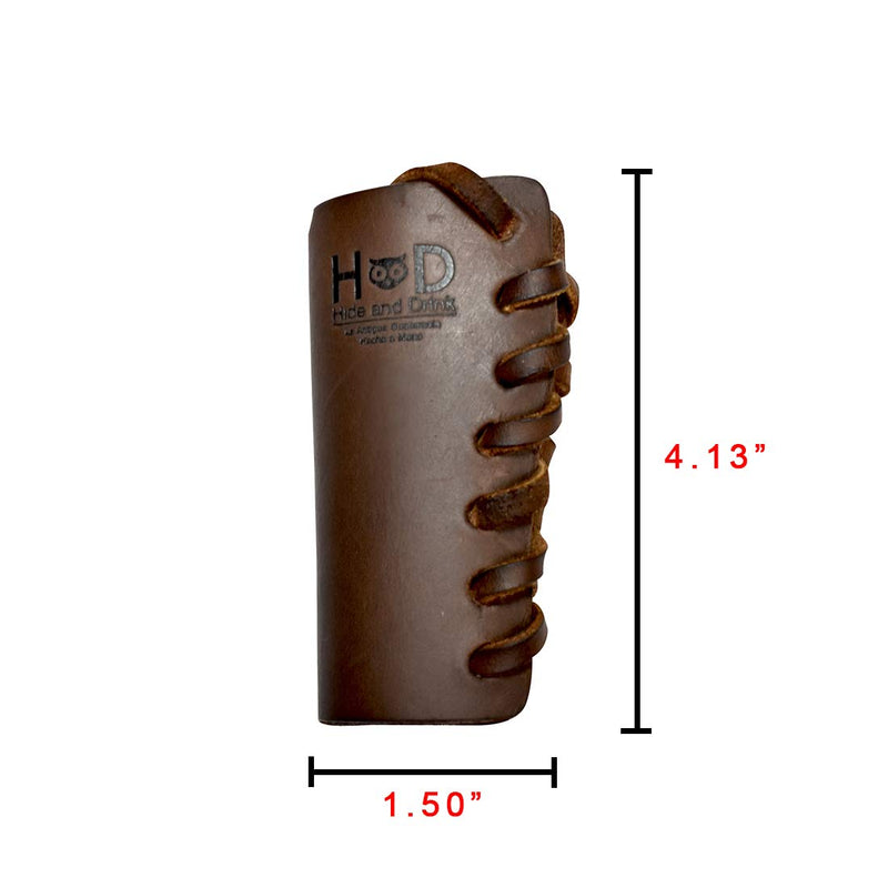 Hide & Drink, Leather Lumberjack Handle Guard, Case Protector, Holster, Tools Accessories, Handmade Includes 101 Year Warranty Bourbon Brown - NewNest Australia