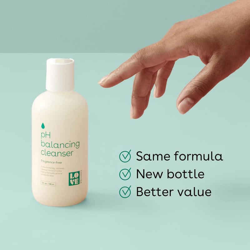 Love Wellness pH Balancing Cleanser - Gentle Cleansing Formula Balances Vaginal Health & pH Levels - Moisturizing Aloe Vera & Calendula for Itchy & Dry Skin - Fragrance-Free, Sulfate & Paraben-Free 5 Fl Oz - NewNest Australia