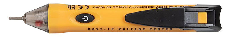 Klein Tools NCVT1P Voltage Tester, Non-Contact Voltage Detector Pen, 50V to 1000V AC, Audible and Flashing LED Alarms, Pocket Clip NCVT Pen - NewNest Australia