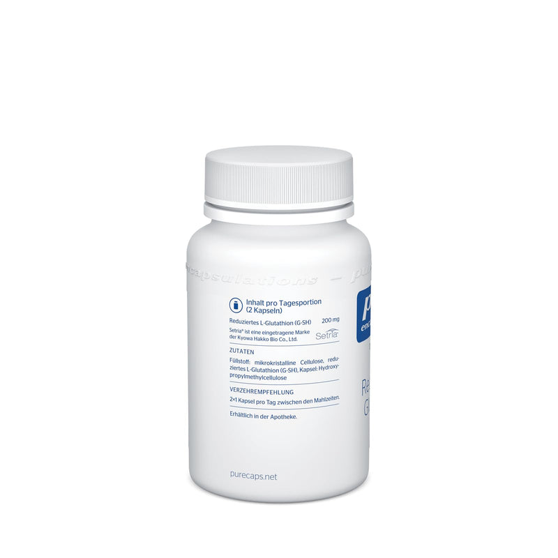 Pure Encapsulations - Reduced Glutathione - 60 vegan capsules - NewNest Australia