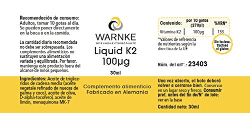 Vitamin K2 drops 100μg - Menaquinone MK-7 - all-trans - 30ml | Warnke vital substances - NewNest Australia