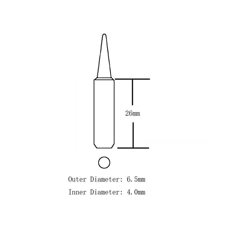 SolderFun 10X 900M-T Soldering iron tips For HAKKO 936,937,907 Atten, Quick, Aoyue, Yihua,Vastar,Sywon,Tabiger,SOAIY and X-Tronic soldering station (10 PCS 900M-T-LB) - NewNest Australia