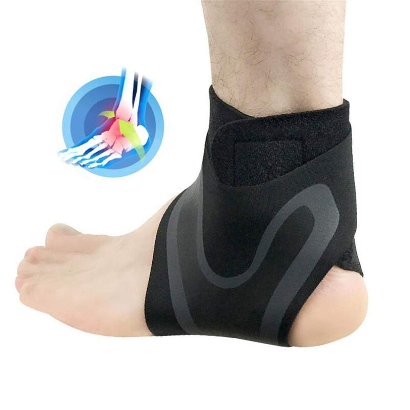 Ankle Brace Support Sleeve, Adjustable Breathable Elastic Anti-Sprain Ankle Brace Sleeve, for Basketball Sports Joint Pain Injury Recovery, Arch Support, Foot Ankle Swelling, Heel Spurs, 1 Pair (XL) XL - NewNest Australia