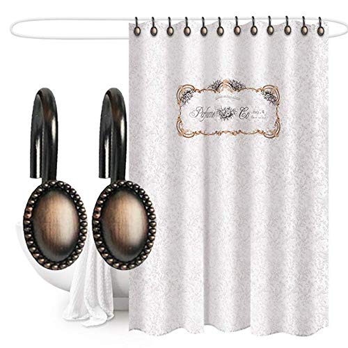 Gracelife Antique Shower Curtain Hooks Oil Rubbed Bronze Curtain Rings for Bathroom Shower Rods Set of 12 Hooks (Oval) Oval - NewNest Australia