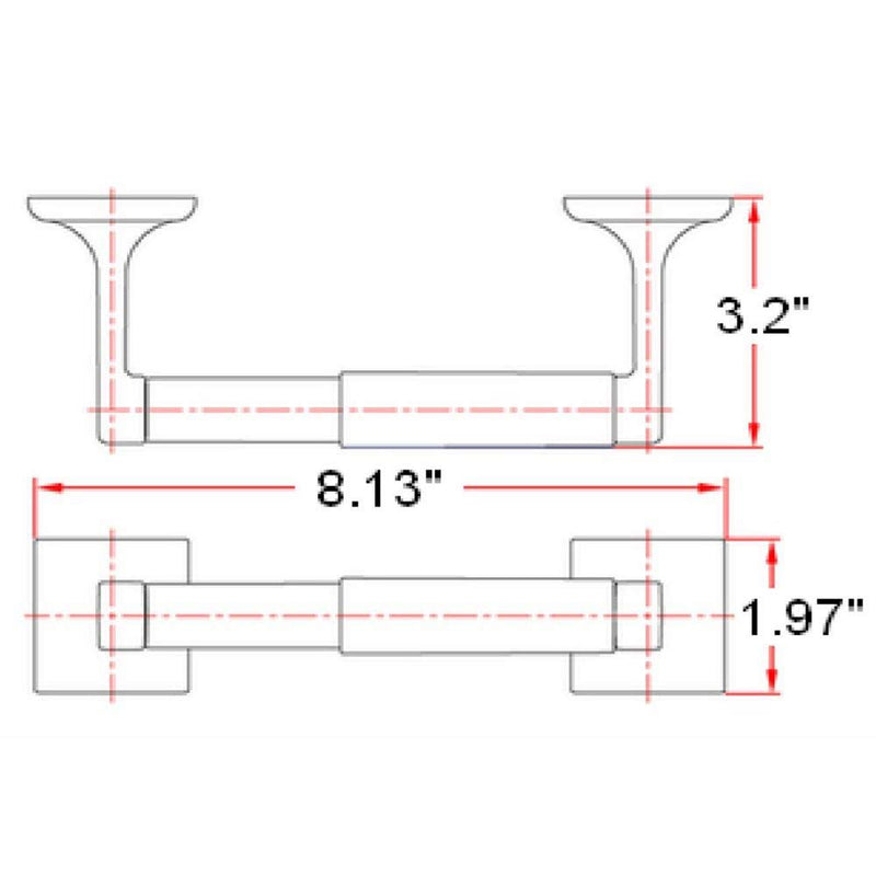 Design House 539247 Millbridge Wall-Mounted Toilet Paper Holder, Oil Rubbed Bronze - NewNest Australia