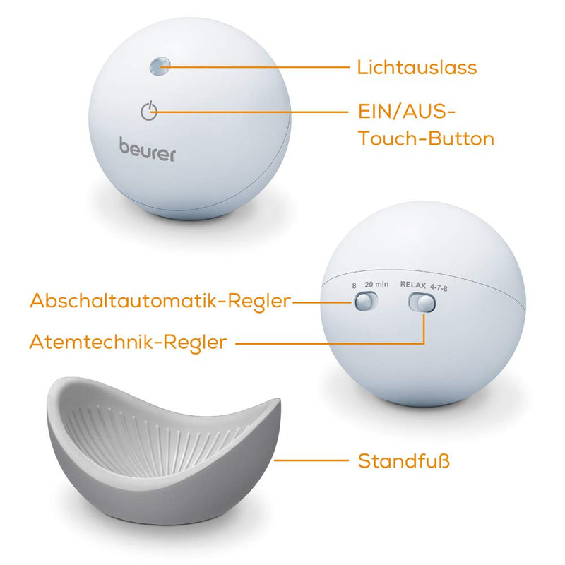 Beurer Sl 10 Dreamlight Sleep Aid With Light To Support A Conscious Breathing Rhythm For Fast And Easy Fall Asleep 2 Adjustable Breathing Techniques And Automatic Switch-Off - NewNest Australia