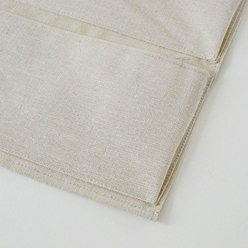 Linen/Cotton Fabric Wall Door Cloth Hanging Storage Pockets Books Organizational Back to School Office Bedroom Kitchen Rectangle Home Organizer Gift (4 Pockets) 4 Pockets - NewNest Australia