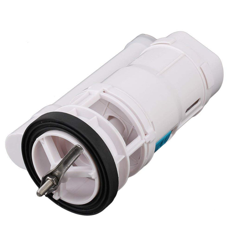 White 20.5cm Height Water Tank Connected Dual Flush Fill Toilet Cistern Inlet Drain Valve Repair Acrylonitrile Butadiene Styrene - NewNest Australia